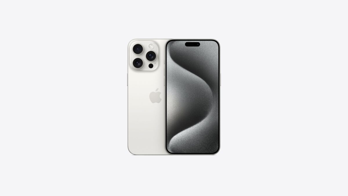 APPLE IPHONE 15 PRO MAX 256GB WHITE TITANIUM DUAL E-SIM - Image 1
