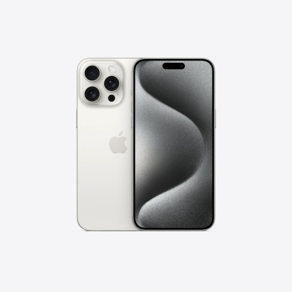 APPLE IPHONE 15 PRO MAX 256GB WHITE TITANIUM DUAL E-SIM