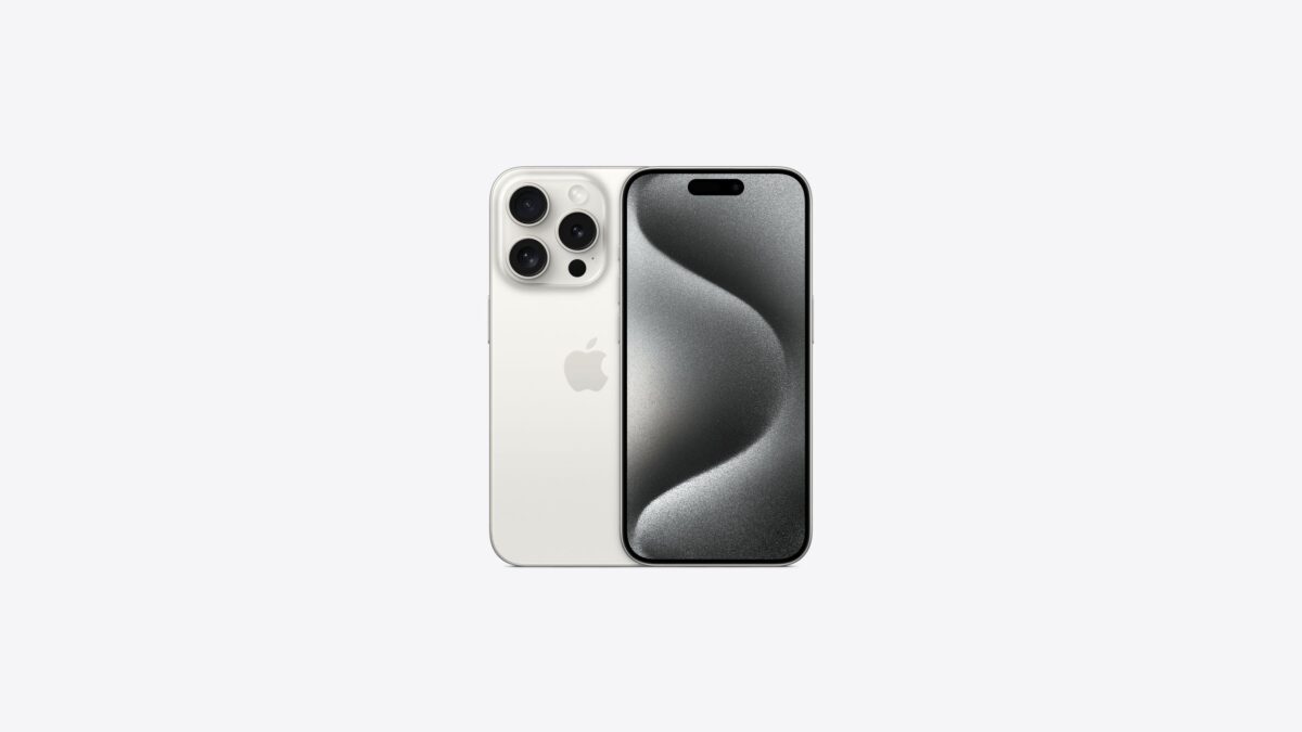 APPLE IPHONE 15 PRO 128GB WHITE TITANIUM DUAL E-SIM - Image 1