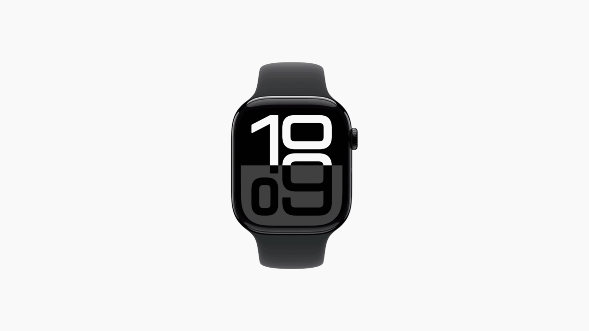 APPLE WATCH S10 GPS, 46MM JET BLACK ALUMINUM CASE WITH BLACK SPORT BAND - Image 2