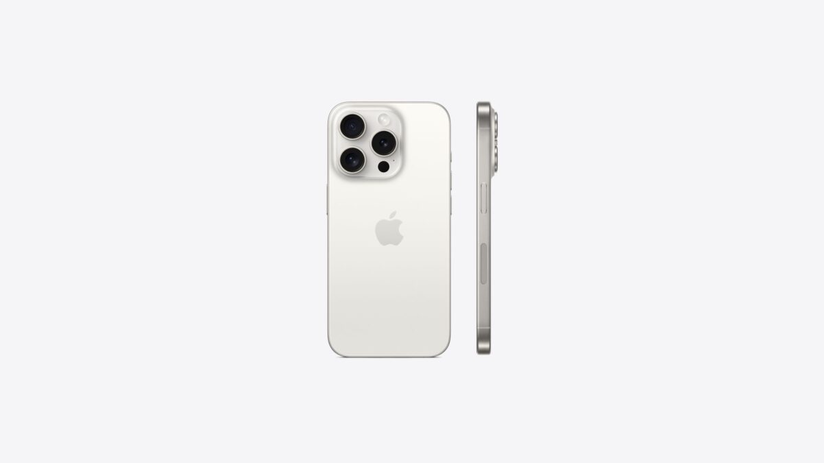 APPLE IPHONE 15 PRO 128GB WHITE TITANIUM DUAL E-SIM - Image 2