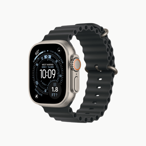 APPLE WATCH ULTRA 3 GPS + CELLULAR, 49MM NATURAL TITANIUM CASE WITH BLACK OCEAN BAND